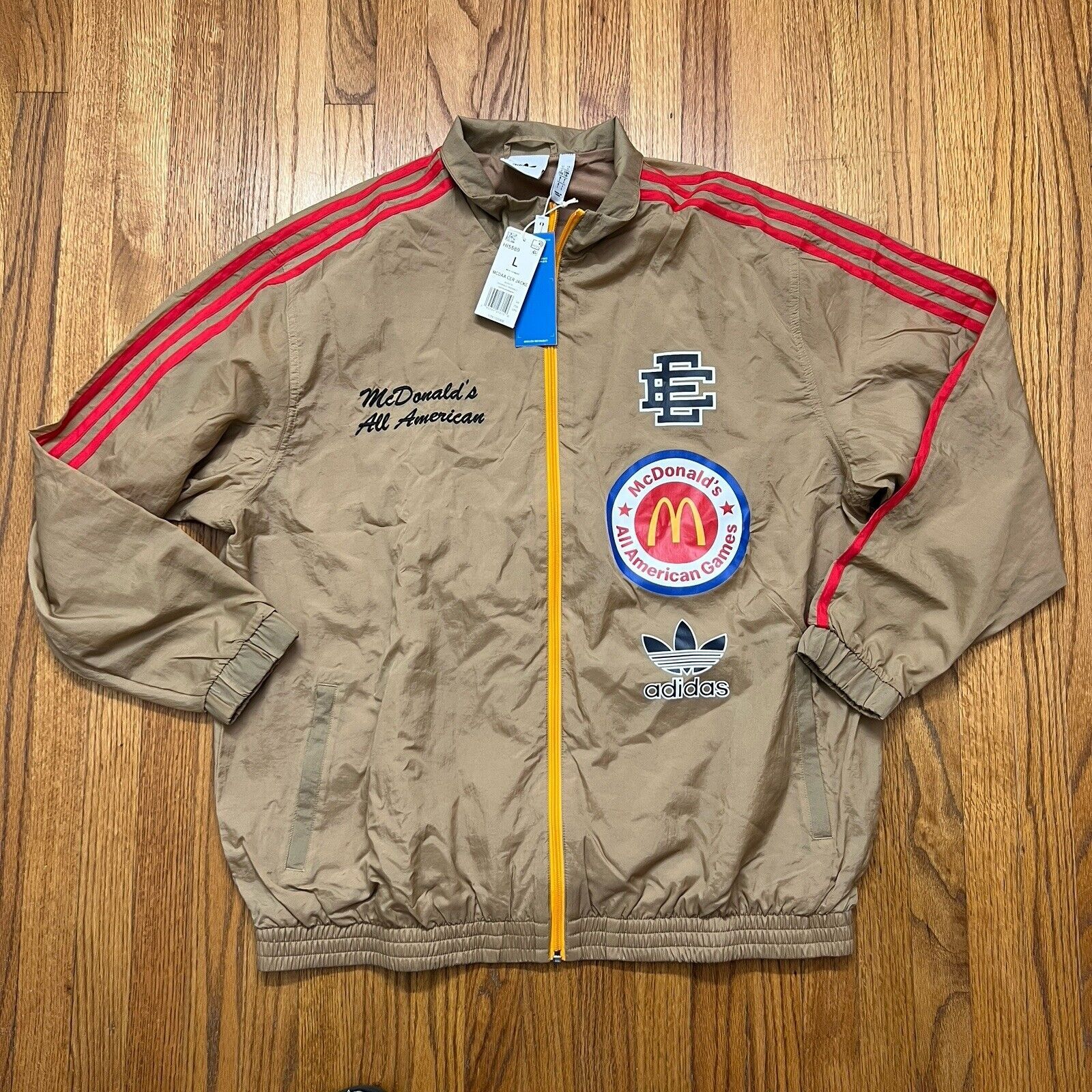New Rare Adidas X Eric Emanuel Mcdonalds All American Games Jacket Hi5589 Large